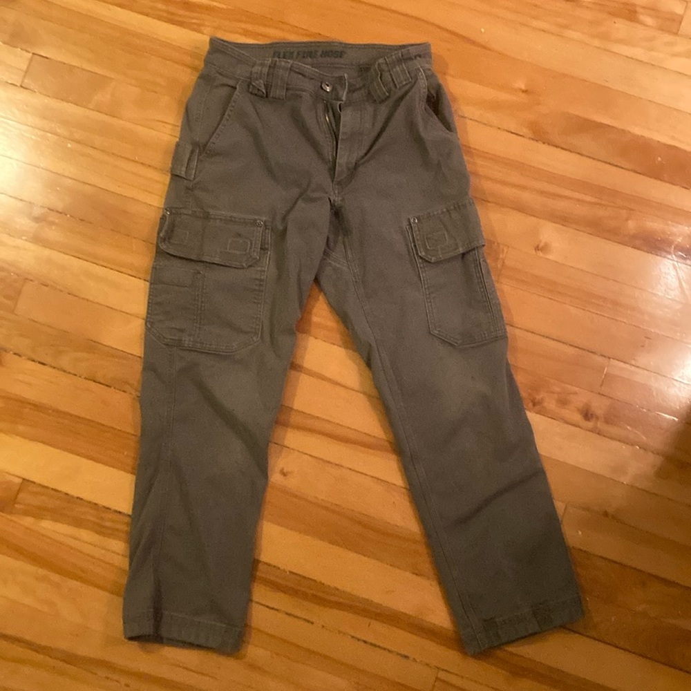 Duluth Firehose Flex Pants Grey Standard Fit 30x30